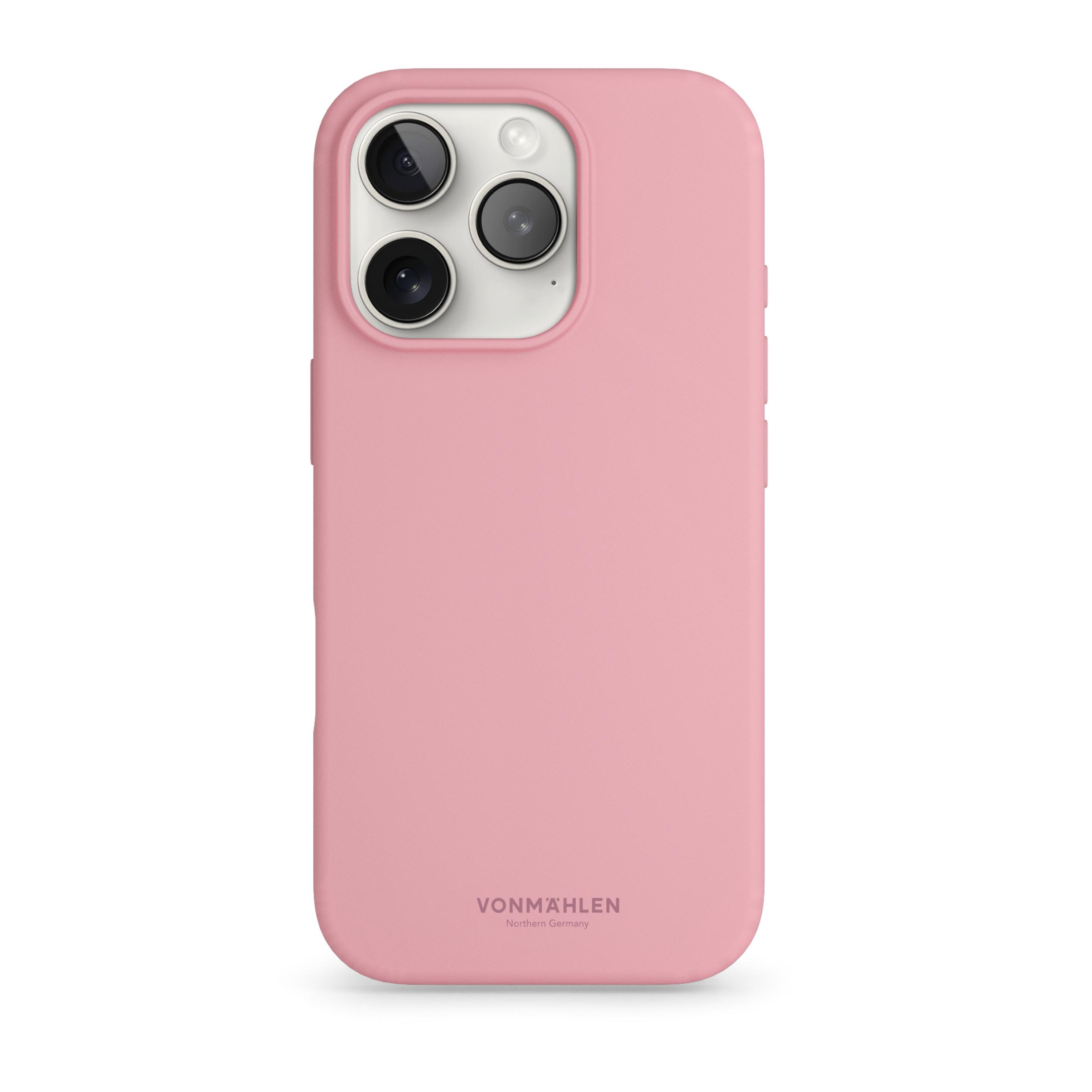 Vonmahlen Yumuşak Silikon Kılıf iPhone 16 Pro - Sakura Pembesi