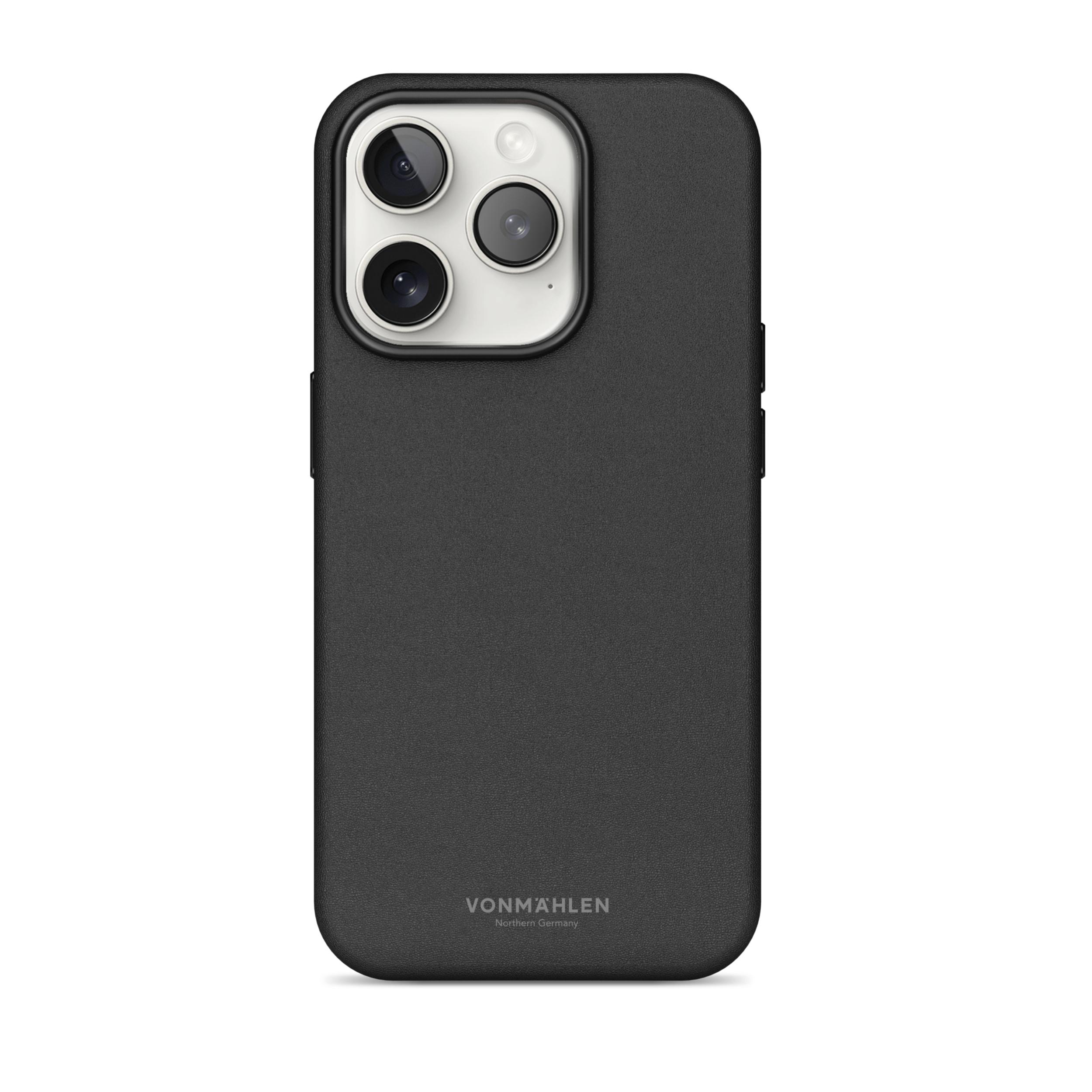 Vonmahlen Deri Kılıf iPhone 16 Pro - Siyah