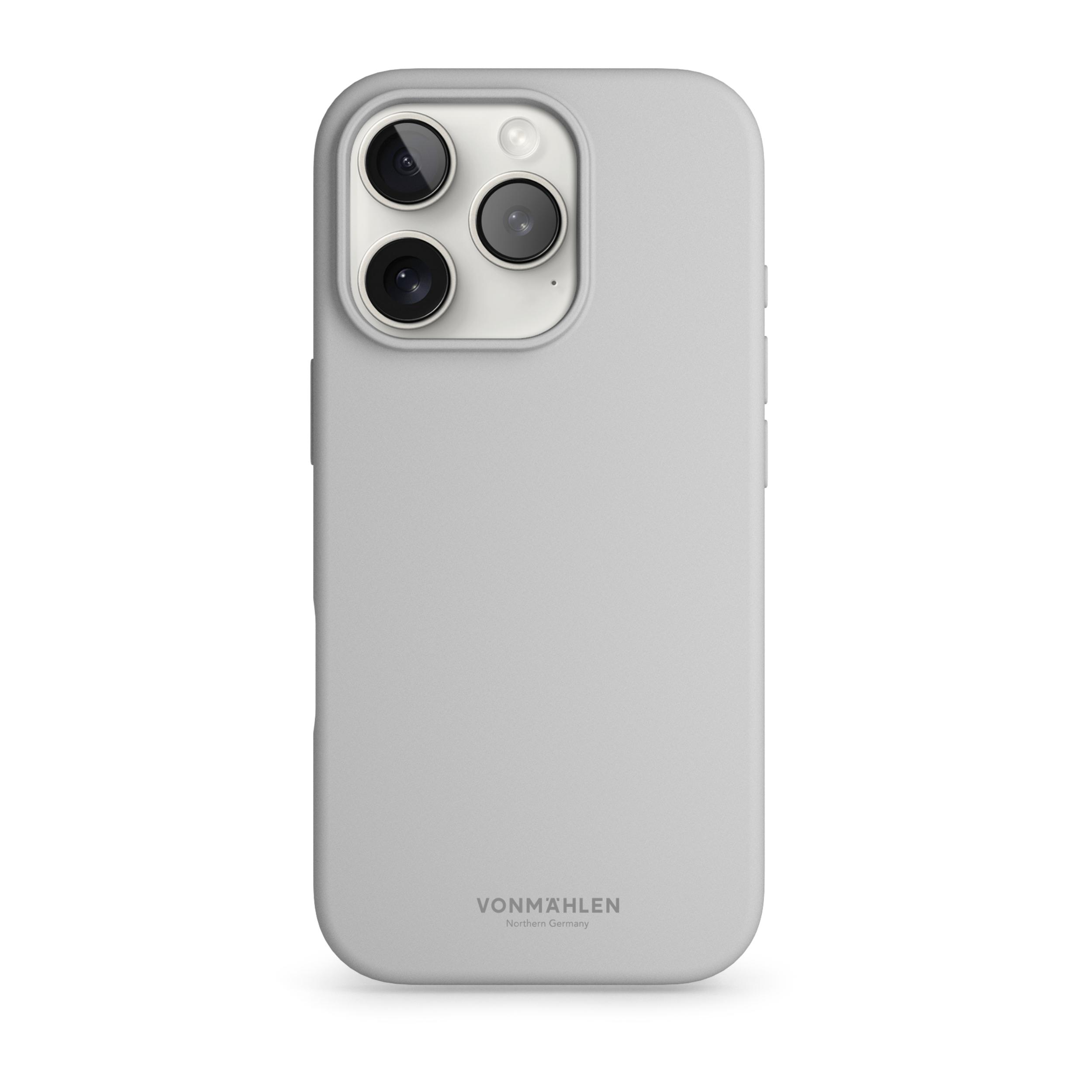 Vonmahlen Yumuşak Silikon Kılıf iPhone 16 Pro - Açık Gri