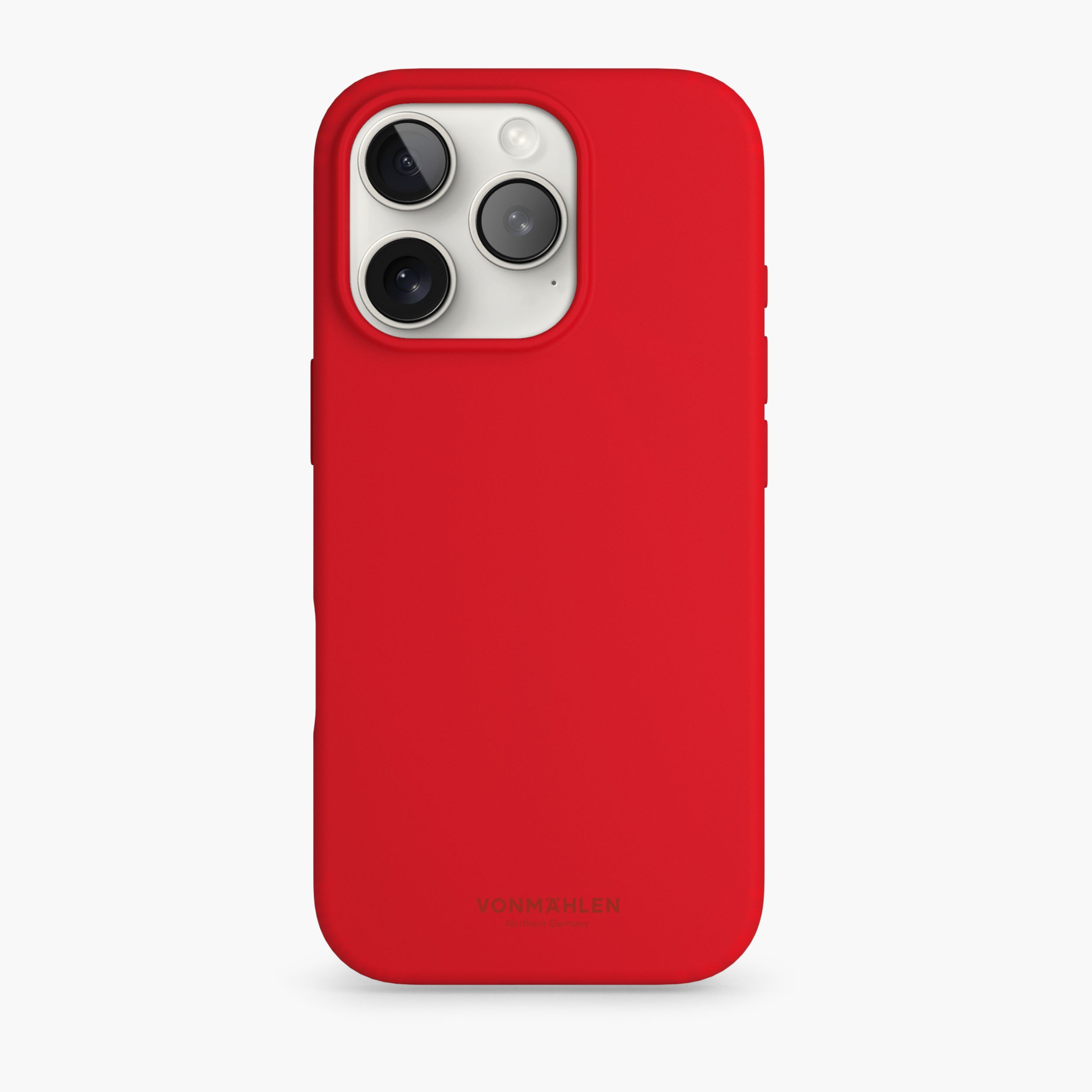 Vonmahlen Yumuşak Silikon Kılıf iPhone 16 Pro - Ateş Kırmızısı