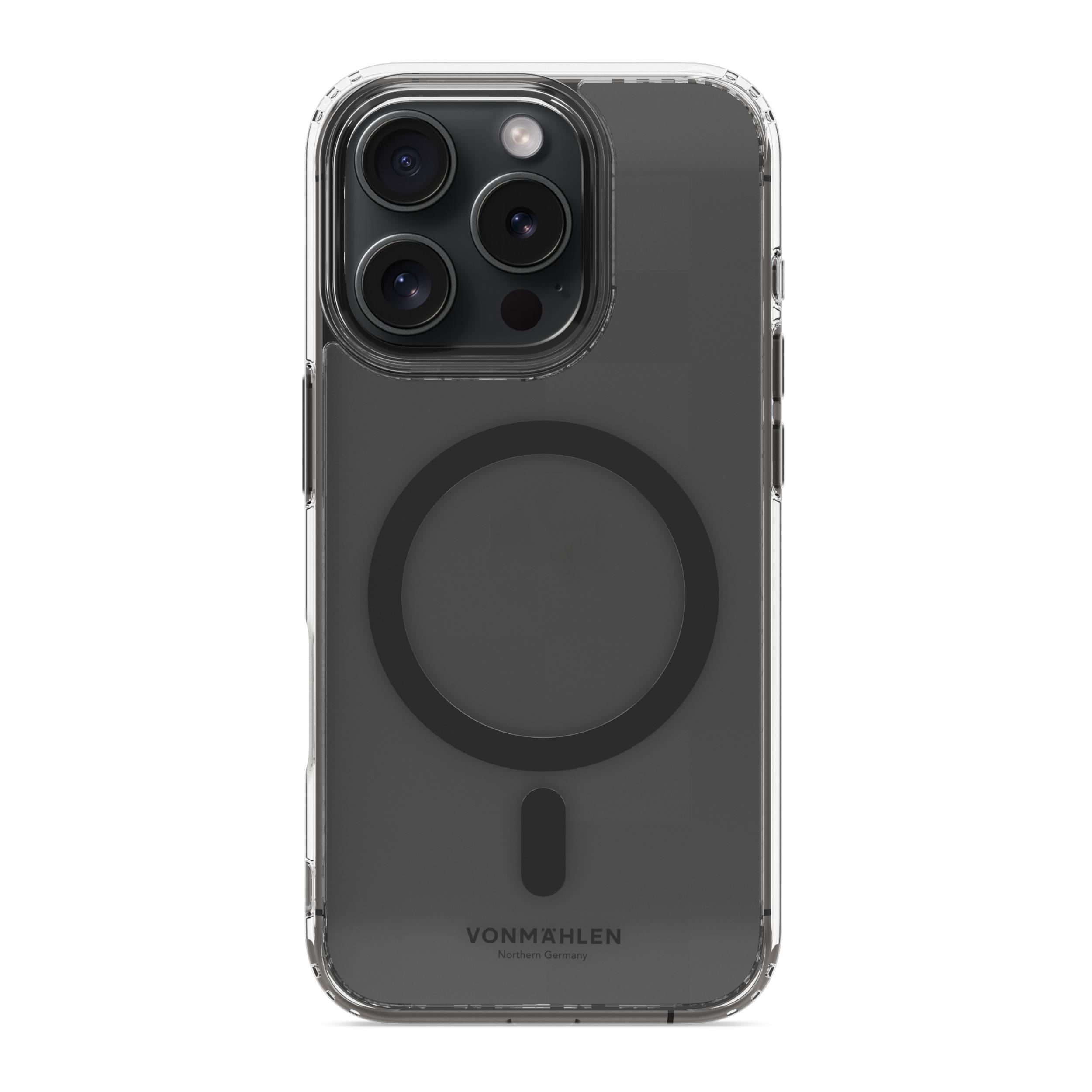 Vonmahlen Şeffaf Kılıf iPhone 16 Pro - Siyah